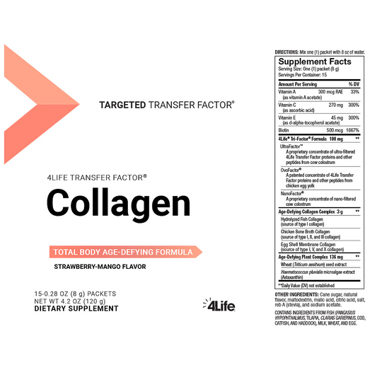 Transfer Factor Collagen Strawberry Mango Flavor - 4lifetransferfactors